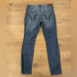 Hollister Y2K High Rise Super Skinny Jeans Distressed Ripped Vintage 28 Ankle